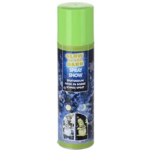 CHRISTMAS DECORATION, SZTUCZNY ŚNIEG W SPRAYU OZDOBNY NA CHOINKĘ OKNO DREWNO 150ML ŚWIECĄCY W NOCY - Ozdoby bożonarodzeniowe - miniaturka - grafika 1