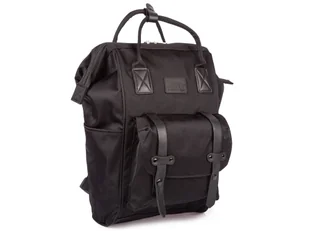 Plecak Damski Czarny Duży Damski Turystyczny Miejski Materiałowy Do Pracy Szkoły Na Studia Uczelnię Bag Street - Plecaki Plecak Damski Czarny Duży Damski Turystyczny Miejski Materiałowy Do Pracy Szkoły Na Studia Uczelnię Bag Street - Plecaki - miniaturka - grafika 1