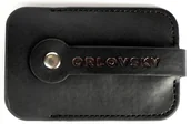 Etui na klucze - Czarne skórzane etui na klucze kluczówka pokrowiec ORLOVSKY pojemny wygodny - miniaturka - grafika 1