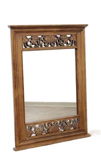 STYLOWE LUSTRO W DREWNIANEJ RZEŹBIONEJ RAMIE 151086  / POLOMEBLE - Lustra - miniaturka - grafika 1