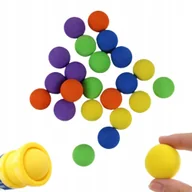 Zabawki sensoryczne - 100 SZT. PIŁKI DO GRY PIŁKI Z MIĘKKIEJ PIANKI WKŁADY DO PIŁEK 28MM - miniaturka - grafika 1