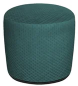 Pufy i podnóżki - Zielona okrągła pikowana pufa D2-N41 - miniaturka - grafika 1