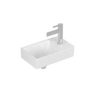 Villeroy & Boch Avento Umywalka wisząca mała 36x22 cm lewa bez przelewu weiss alpin 43003L01 - Umywalki - miniaturka - grafika 1