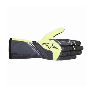 Rękawice kartingowe Alpinestars TECH-1 K RACE V2 CORPORATE szaro-żółte - Odzież do sportów motorowych - miniaturka - grafika 2