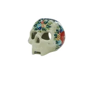 Dekoracje i nakrycia stołu na imprezę - Ceramiczna czaszka lampion Ceramika Bolesławiec - miniaturka - grafika 1