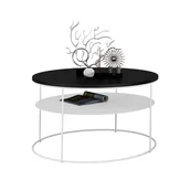 Ławy i stoliki kawowe - Nowoczesny stolik kawowy z czarnym blatem H6-A00 - miniaturka - grafika 1