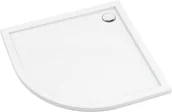 Brodziki prysznicowe - Brodzik półokrągły Deante Prizma 90x90x5 biały akryl KTJ_093B - miniaturka - grafika 1