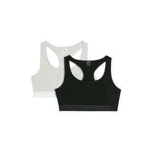 Biustonosz bawełniany stanik z niskim wsparciem 2pack 4F UBRAF036-92S - Biustonosze - miniaturka - grafika 1