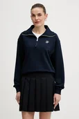 Bluzy damskie - Tommy Hilfiger bluza damska kolor granatowy z aplikacją WW0WW49470 - miniaturka - grafika 1