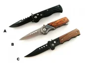 Noże - PROMOCJA!!! Zestaw 3 Noży Sprężynowych, Składanych. - miniaturka - grafika 1