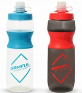 Shakery i bidony sportowe - GEMFUL 750 ml Sportowa Butelka na Wodę Butelki do Picia Czarny+Biały - miniaturka - grafika 1