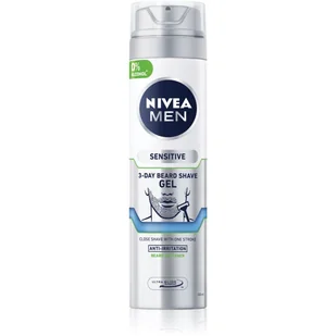 Nivea Men Sensitive 3-Day Beard 200ml Żel do golenia - Kosmetyki do golenia - miniaturka - grafika 1