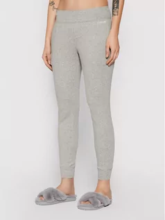 Spodnie sportowe damskie - Calvin Klein Underwear Spodnie dresowe 000QS6121E Szary Regular Fit - grafika 1
