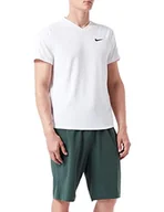 Koszulki męskie - Nike Ct Dry Victory T-Shirt męski, biały/biały/czarny, L - miniaturka - grafika 1