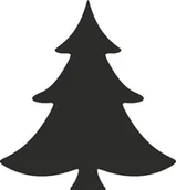 Zabawki kreatywne - Wykrojnik do papieru, choinka, 25 mm - miniaturka - grafika 1