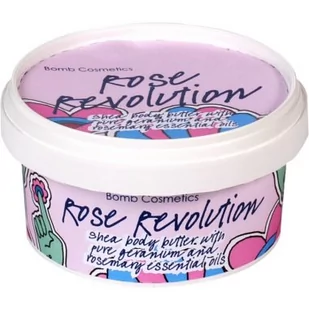 Bomb Cosmetics Shea Body Butter Masło Do Ciała Różana Rewolucja 200ml - Balsamy i kremy do ciała - miniaturka - grafika 1