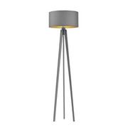 Lampy stojące - Lysne Miami Gold lampa podłogowa 1-punktowa popiel/mix kolorów abażurów 15602_popiel_gold - miniaturka - grafika 1