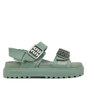 Sandały damskie - Sandały Melissa Melissa Towny Ad M 35964 Zielony - miniaturka - grafika 1