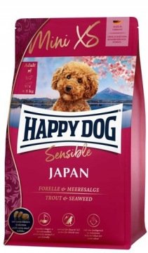 Happy Dog Mini XS Japan Pstrąg z wodorostami / Trout & Seaweed 300g