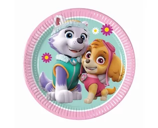 Procos Talerzyki papierowe "Paw Patrol Skye and Everest", PROCOS, 20 cm, 8 szt 90275 - Naczynia i sztućce jednorazowe - miniaturka - grafika 3
