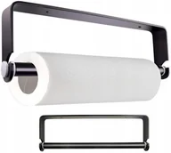 Stojaki i wieszaki na papier toaletowy - Wieszak uchwyt na ręcznik papierowy czarny LOFT - miniaturka - grafika 1