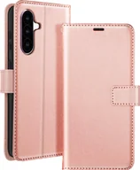 Portfele - Mayaxess, etui na Samsung Galaxy A56, portfel z paskiem na nadgarstek, różowe złoto - miniaturka - grafika 1