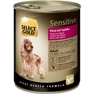 Mokra karma dla psów - SELECT GOLD Sensitive mokra karma dla dorosłych Konina z tapioką 24x800 g - miniaturka - grafika 1