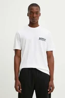 Koszulki męskie - Diesel t-shirt bawełniany T-ADJUST-K12 męski kolor biały z nadrukiem A15017.0GRAI - miniaturka - grafika 1