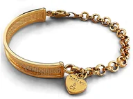 Bransoletki - Złota bransoletka 585 ze sztywnym elementem - miniaturka - grafika 1