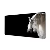 Podkładki na biurko - Mata na biurko 120x60 wzór ozdobna Biały koń rumak, ArtprintCave - miniaturka - grafika 1