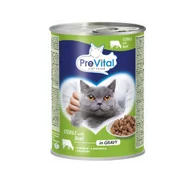 Mokra karma dla kotów - PREVITAL Cat Food Sterile Wołowina w sosie - mokra karma dla kota - 415g - miniaturka - grafika 1