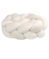 Ochraniacze do łóżeczka - Ochraniacz do łóżeczka warkocz "Welur krem" - 410cm - miniaturka - grafika 1