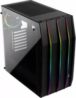 Obudowy komputerowe - Aerocool KLAW Black Glass RGB (AEROPGSKLAW-BG-RGB) - miniaturka - grafika 1