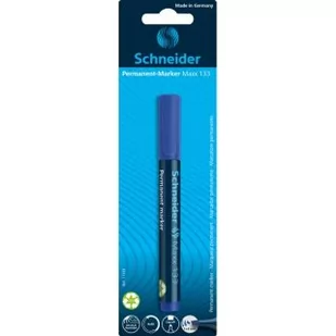 Schneider piśmiennicze Permanent Marker Maxx 133, 1 + 4 MM, niebieski, wielokrotnego napełniania, 1er kartę blistrową 71333 - Markery permanentne - miniaturka - grafika 1