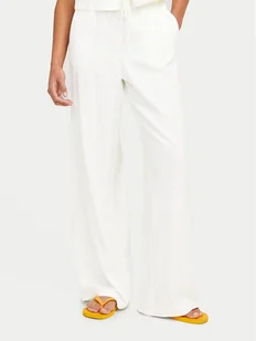 JJXX Spodnie materiałowe Breeze 12269769 Biały Wide Leg - Spodnie damskie - miniaturka - grafika 1