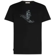 Koszulki sportowe męskie - Koszulka męska Icebreaker Merino 150 Tech Lite Skiing Yeti Rozmiar: XL / Kolor: czarny - miniaturka - grafika 1