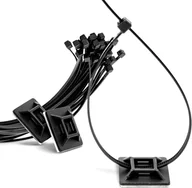 Lampy ogrodowe - Uchwyt samoprzylepny z opaską do Girland 10 szt. - miniaturka - grafika 1