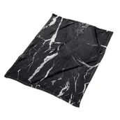 Narzuty - Tkanina Pluszowa narzuta pled Czarny marmur wzory, Fabricsy - miniaturka - grafika 1