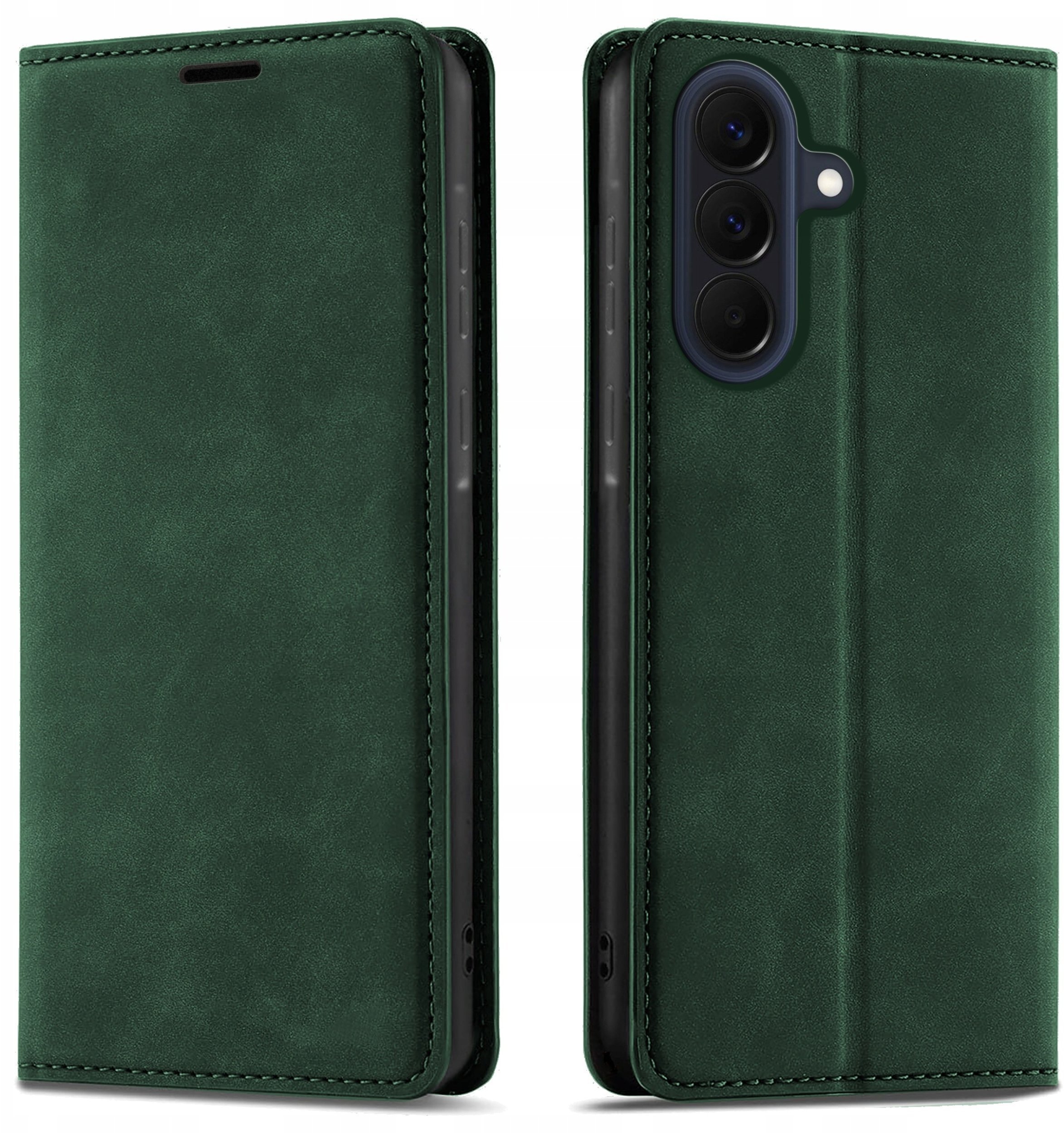 krainaGSM Etui Z Klapką Do Samsung A57 Zamykane Magnetyczne Skórzane + Szkło 9H