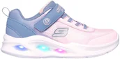 Buty dla dziewczynek - Skechers buty dziecięce S-Lights: Sola Glow - Ombre Deluxe 303714L GYLP gray 33 - miniaturka - grafika 1