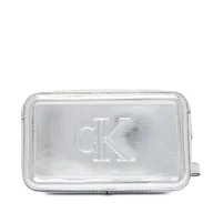 Torebki damskie - Torebka Calvin Klein Bold Ck Metallic Camera Bag LV04F3331G Srebrny - miniaturka - grafika 1