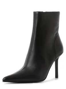 Steve Madden - Damskie botki ze skóry Iyanna, czarny - Botki damskie - miniaturka - grafika 1