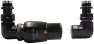 Zawory i kraniki - Varioterm Zawór termostatyczny trójosiowy Vision - czarny mat lewy VIGS0224CFK/L - miniaturka - grafika 1