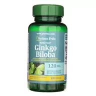 Układ nerwowy - Puritan's Pride Puritan's Pride Ginkgo Biloba (standaryzowana) 120 mg - 100 kapsułek - miniaturka - grafika 1