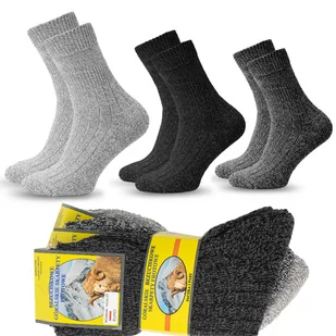 3Xskarpety Góralskie Męskie Wełniane Ciepłe 39-42 - Sm3-Gor-Frot-39-42 - Skarpetki męskie - miniaturka - grafika 1