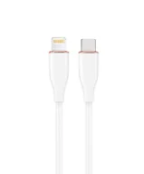 Kable USB - GEMBIRD Kabel premium USB Type-C do 8-pin ładowanie i transmisja danych oplot silikonowy 1.5 m biały - miniaturka - grafika 1