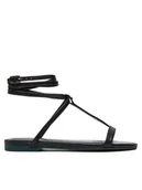 Sandały damskie - Patrizia Pepe Sandały 2X0017/L048-K103 Czarny - miniaturka - grafika 1