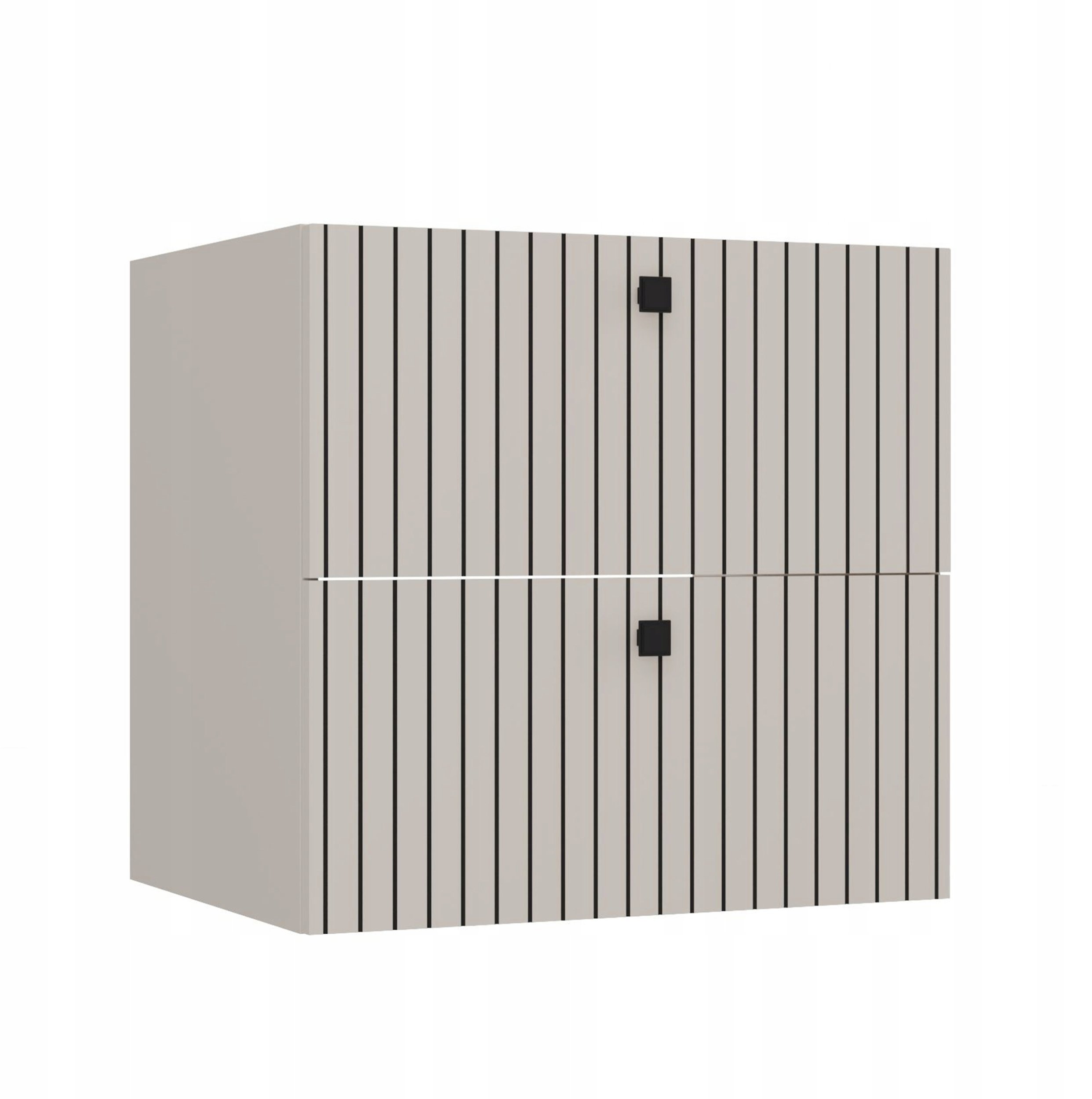 UAB KAME SZAFKA POD UMYWALKĘ TIGO 60 2S KASZMIR 2 SZUFLADY RYFLOWANY FRONT WISZĄCA