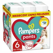 Pieluchy - Pieluchomajtki Pampers Pants Rozmiar 6 132 sztuk 14 - 19 Kg Duże Pudełko - miniaturka - grafika 1