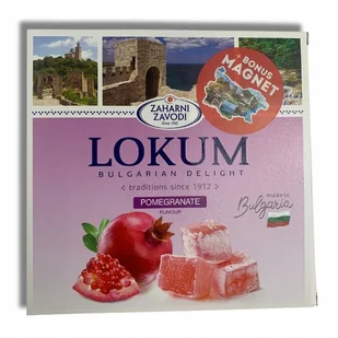 Lokum - Bulgarian Delight - Bułgarska galaretka o smaku Granata - Żelki - miniaturka - grafika 1